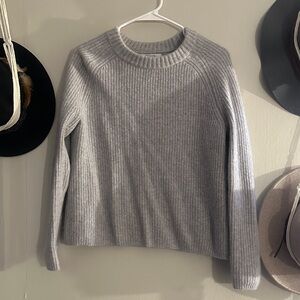 Pur Light Gray Women's Crew Neck Sweater
